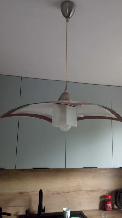 Lampa wisząca szklana stan idealny