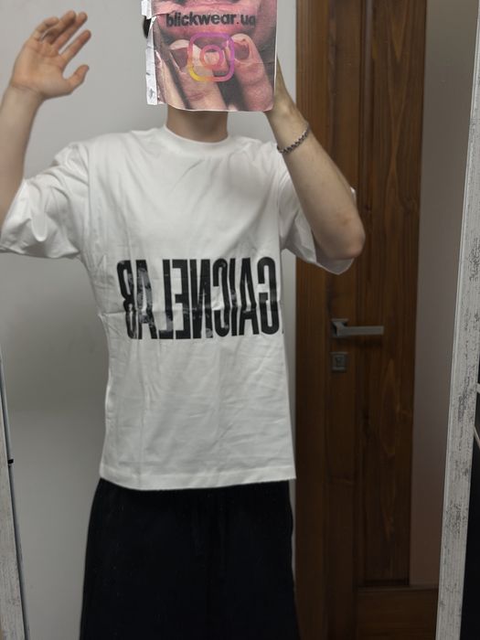 Футболка Balenciaga Reverse Logo white S M L vetements project gr protocol index