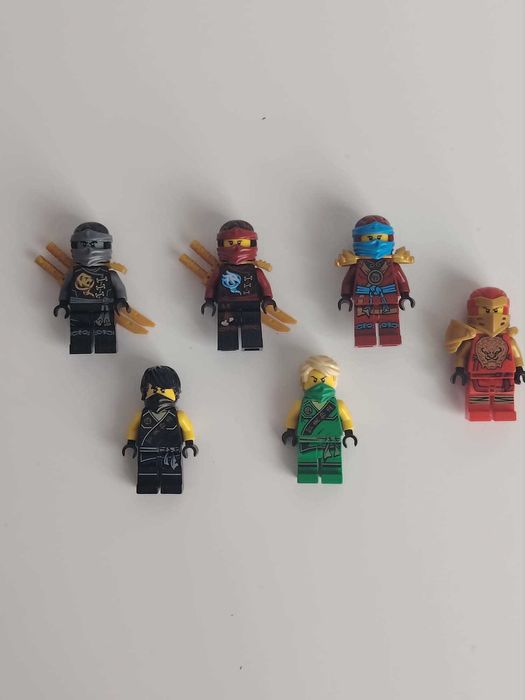 LEGO NINJAGO zestaw 6 figurek sezon  4, 5, 6, 13 Cole Nya Lloyd Kai