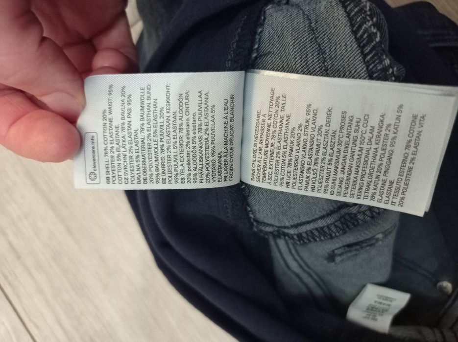 Штани, джинси для вагітних H&M, сині, XS/34