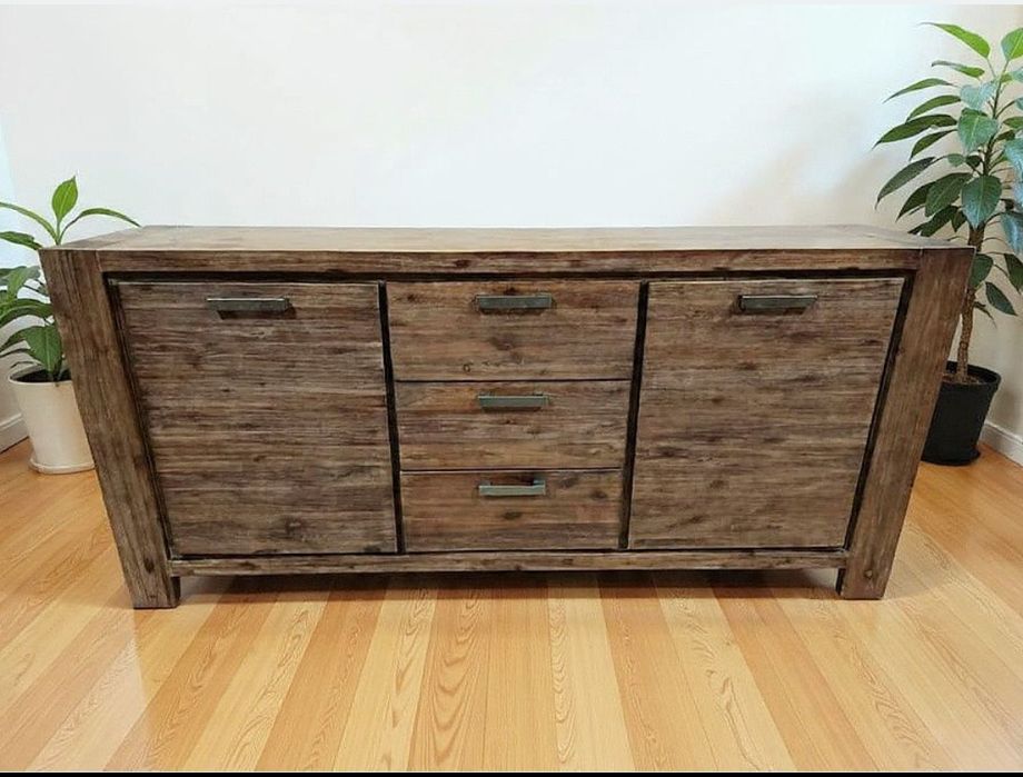 Komoda drewniana rustykalna  197 cm