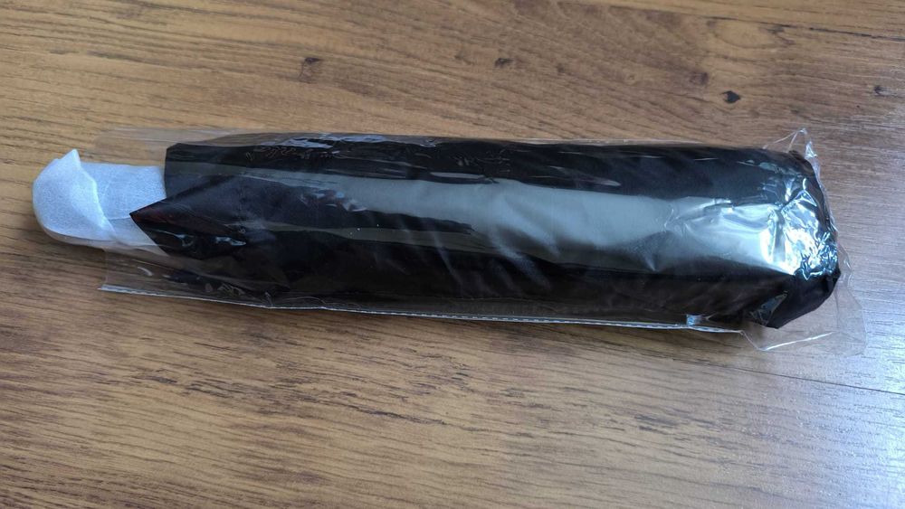 Duży parasol automatyczny bardzo mocny wzmocniony czarny 106 cm