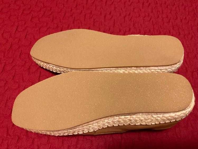 Alpercatas castanhas em pele, n.º 40