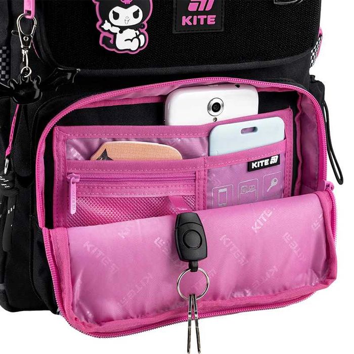 Рюкзак шкільний Kite +пенал+пляшечка Kuromi, Кайт, Куромі