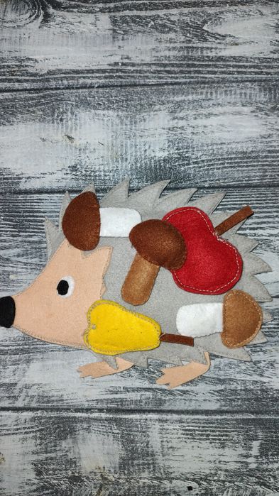 Играшки з фетру ,Ферма із фетру багато домашніх тваринок,синій трактор