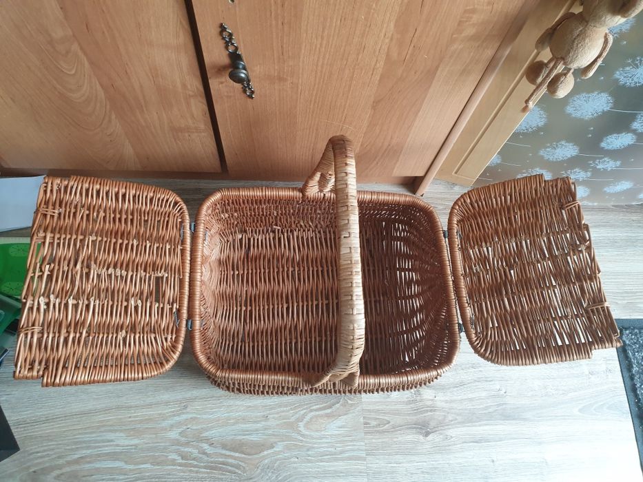 Kosz wiklinowe  piknikowy, na grzyby