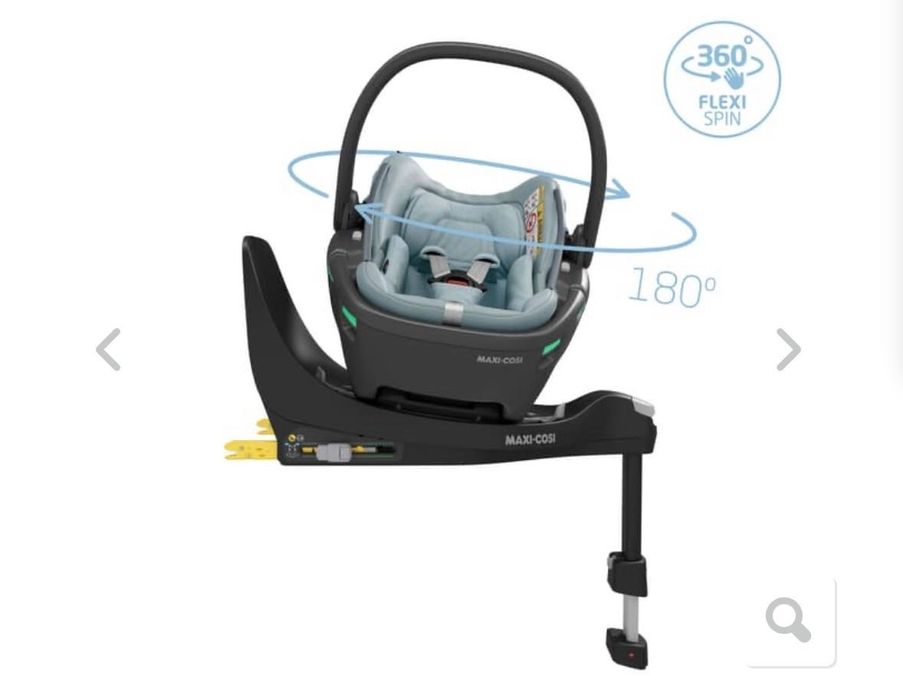Cadeira-Auto Coral Maxicosi + isofix 360 + adaptadores carrinho