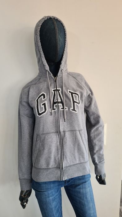Bluza z kapturem GAP. Szara. Rozmiar S. Drill skate baggy y2k