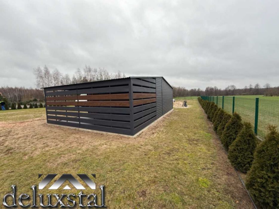 Garaze blaszane 9x6 premium profil poziom