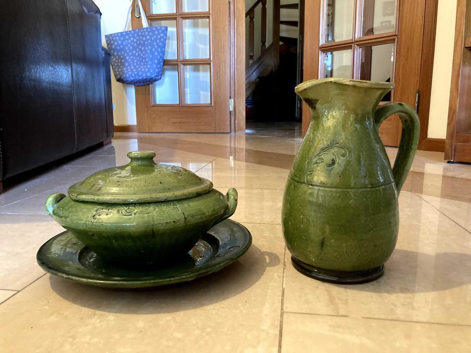 Green Glazed Terracotta Tableware Set442670243287541761
