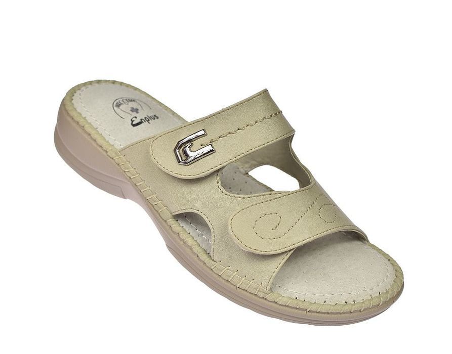 Klapki damskie na rzepy zdrowotne Enplus RS008-6 roz.  43