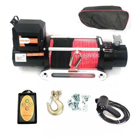 Wyciągarka 5,5T Presko 12000 Lina Syntetyczna Wysyłka FV Wciągarka 12v