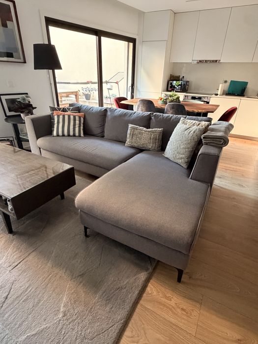 Sofá Chaise Longue Cinzento 238 cm | 2 Módulos | 300€