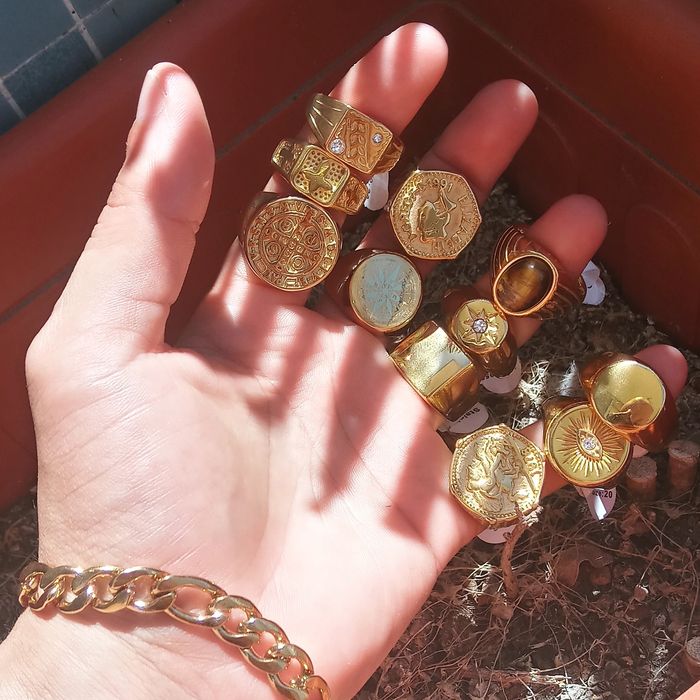 Aneis de aço inoxidavel