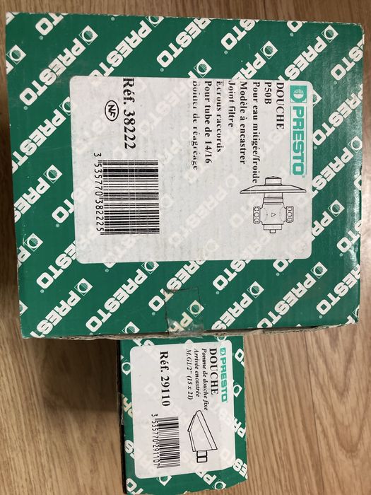 Bateria natryskowa czasowa z głowicą natrysku antywandal Presto 50B