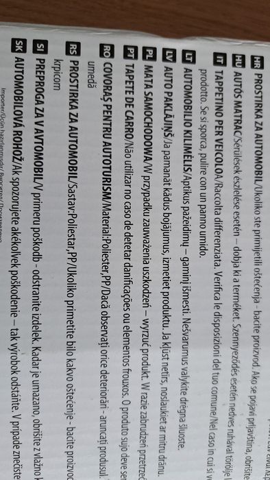 Mata samochodowa dla psa nowa