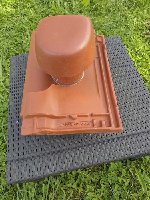 Kominek ceramiczny wentylacyjny fi 125 – BRAAS Rubin 9V, kolor ceglasty