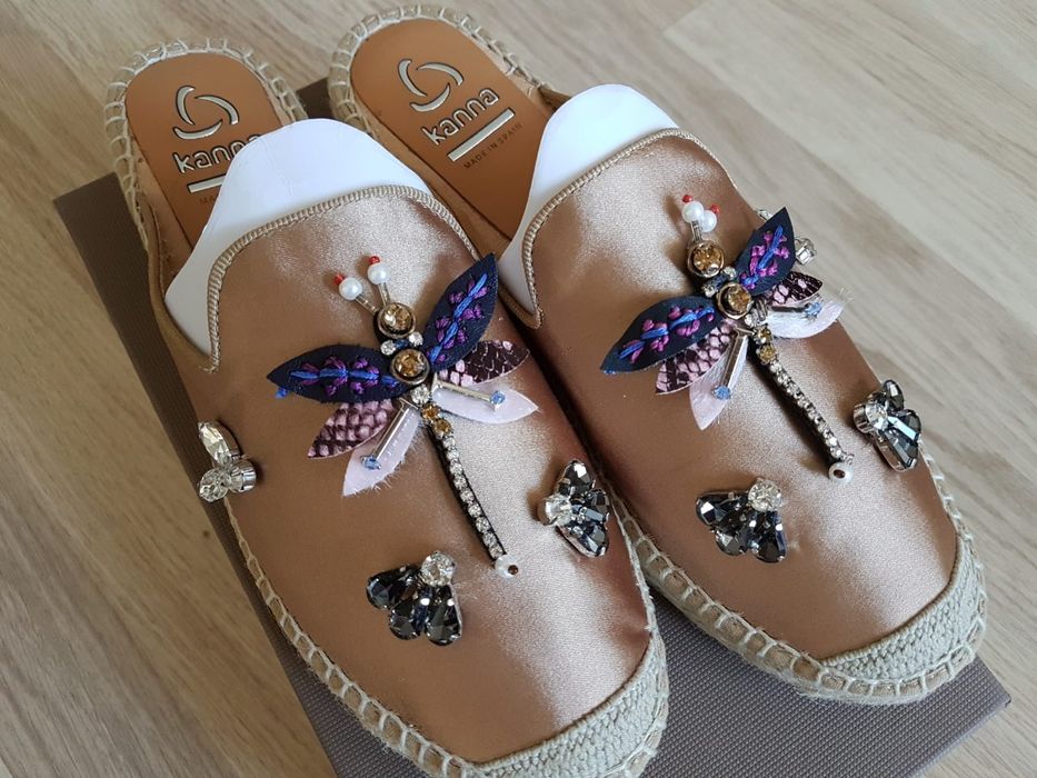 Еспадрильи фирмы Kanna 40р,пр-во Испания,внутри нат.кожа оригинал.