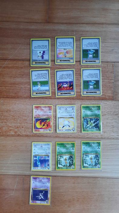 Cartas Pokémon Base Set / Jungle e Fossil - Raras Português e Inglês - Near Mint / Excelentes