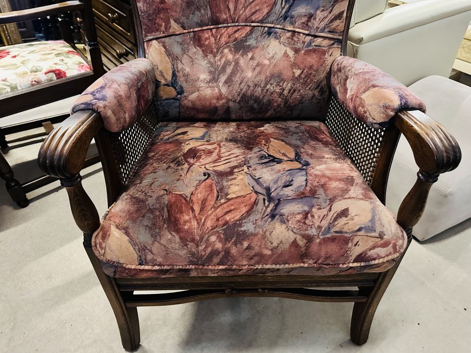 Wygodny i stylowy fotel holenderski z rafią :)