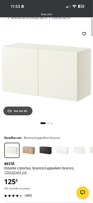 2 módulos de móvel de tv/ arrumacao Bestå ikea