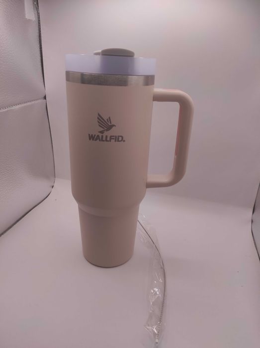 wallfid kubek termiczny na słomkę beżowy
