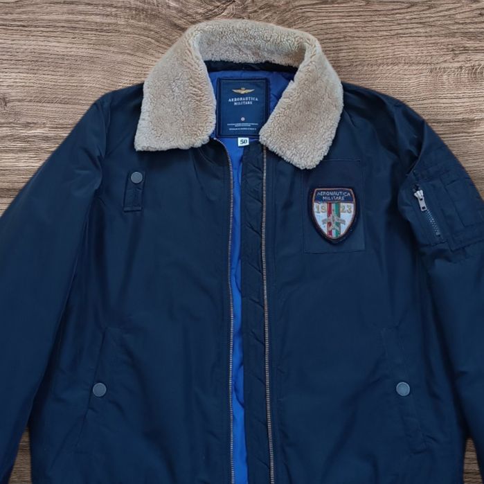 Kurtka Areonautica Militare Premium Bomberman Ocieplana Kołnierz męska L