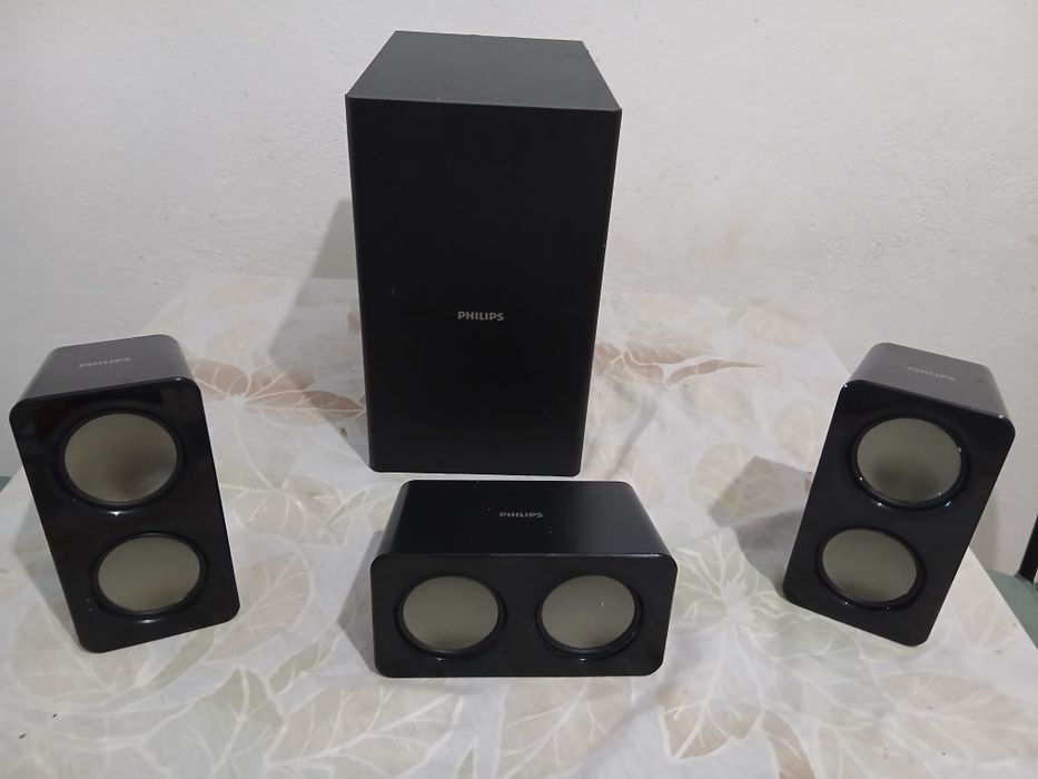 Sistema home cinema,colunas mais subwoofer Philips