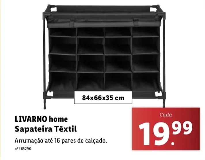 Sapateira Lidl Textil