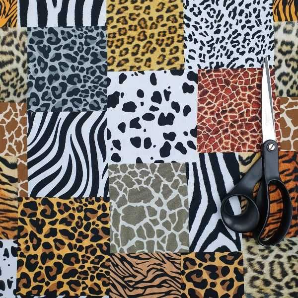 Czapka wiosenna - z dresówki cyfrowej - hand made -