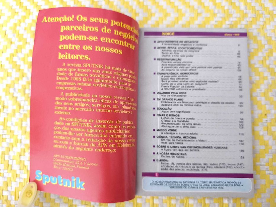 Revista Sputnik - 1989-03  Panorama da imprensa Soviética