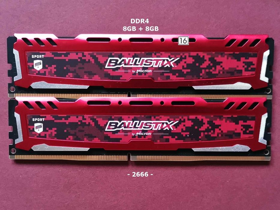 DDR4 16GB Micron BaLListiX 2666 -Komputer