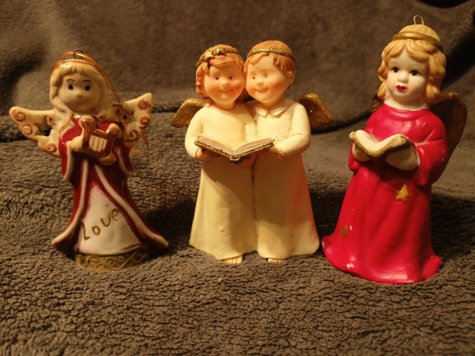 Aniołki porcelitowe 3 szt
