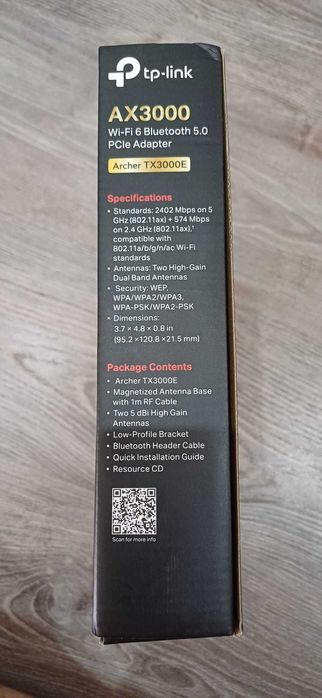 TP-LINK AX3000 Wi-Fi 6 Bluetooth 5.0 (Como Nova)