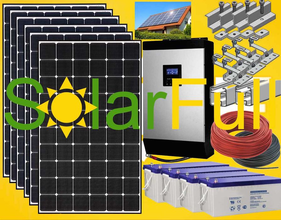 Kit – 5.000w habitação painel fotovoltaico solar pico 10 kw Pro 2750wh