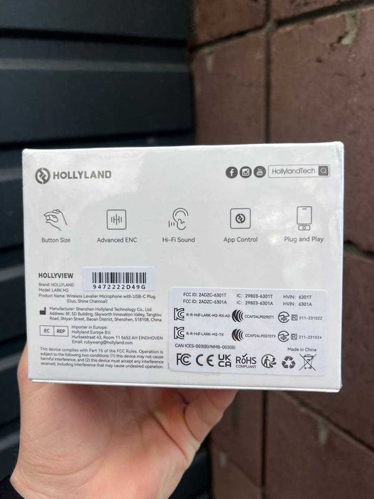 Бездротові наушник Hollyland Lark M2 для Android та айфону 15,16