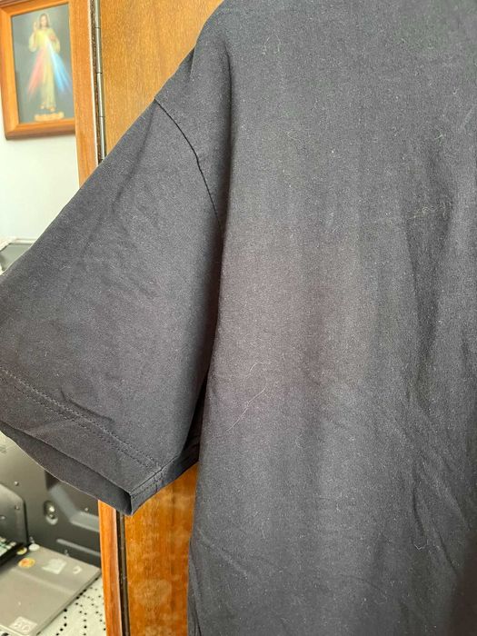 Czarny t-shirt męski rozmiar M/L gładki