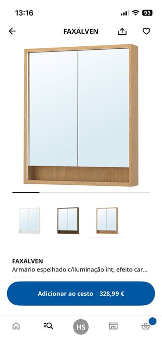 Espelho de banho FAXÄLVEN