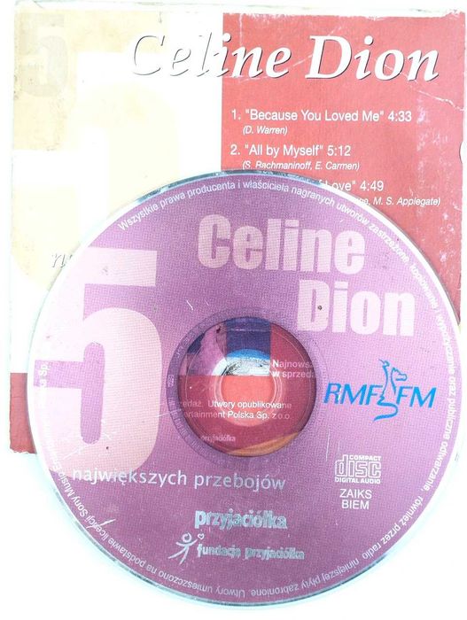 5 największych przebojów Celine Dion CD