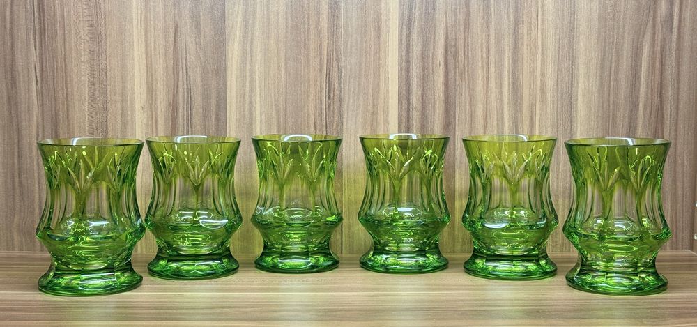 Винтажные хрустальные стаканы для воды WMF Cristal Cabinet GDR Германи