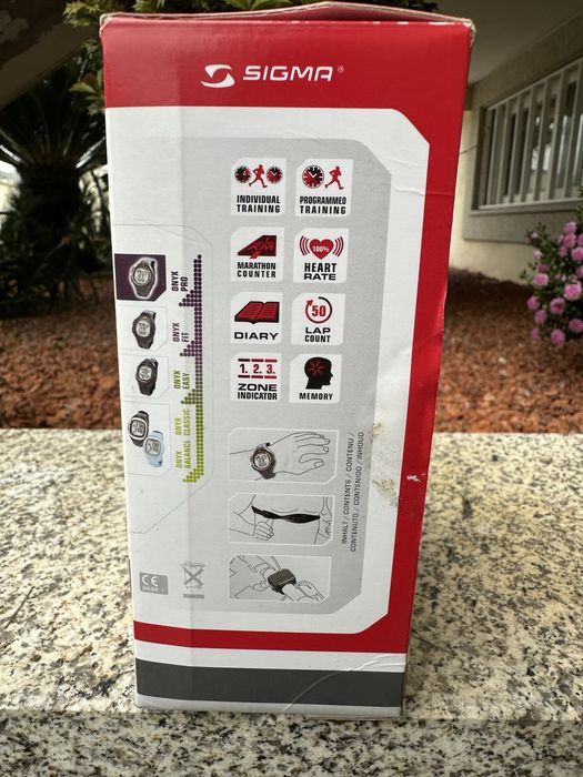 Relogio Sigma com banda cardiaca