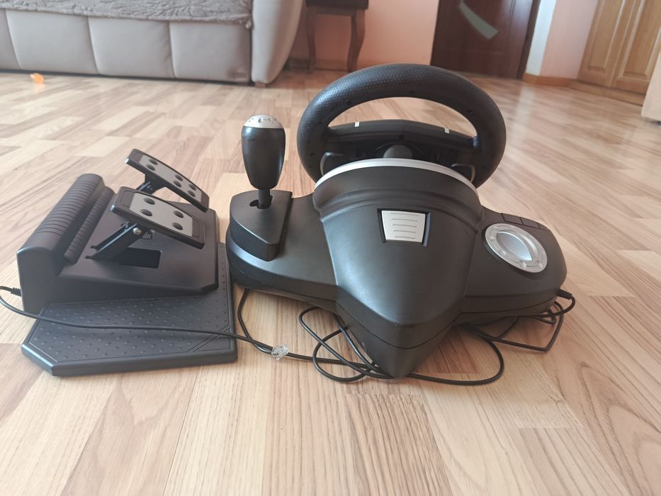 Дротове кермо Gembird STR-M-01 PC/PS3/PS4/Nintendo Black