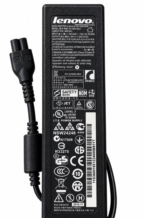 Блок живлення Lenovo 20V 3.25A 65W оригінал