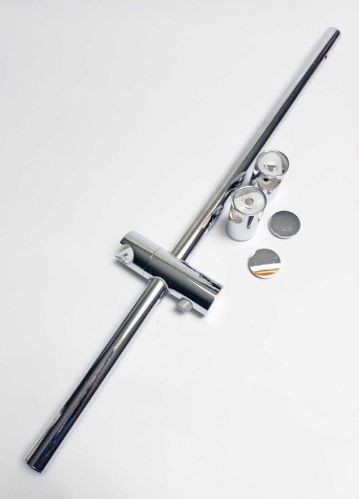 Calha Coluna Duche Barra Cromado Aço Inox
