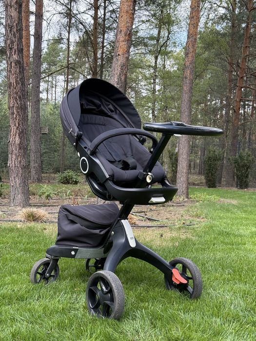 Wózek Stokke Xplory Black spacerówka gondola stan bdb
