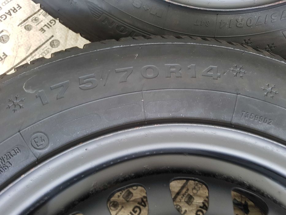 Koła Zimowe Opel Corsa D E Adam Combo  4x100  5,5Jx14 ET39  175/70R14  175/70/14  Tpms