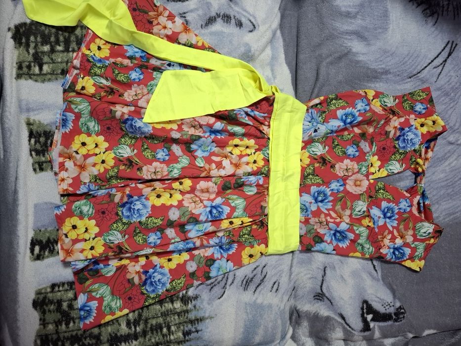 Сукня довга синя, клатч філлетовий, сарафан червоний шовковий, туніка