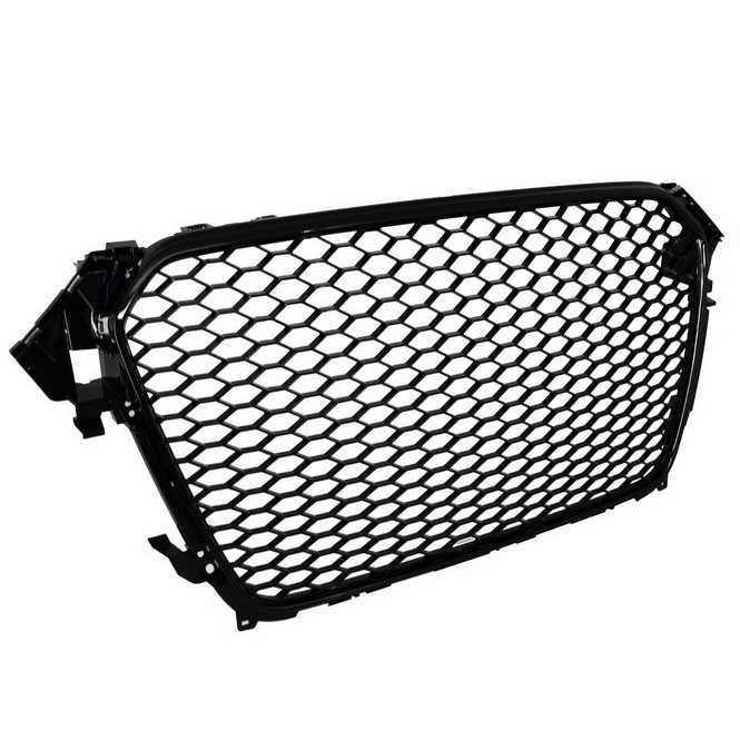 Grelha Frontal Audi A4 B8 11-15 Preto Brilhante