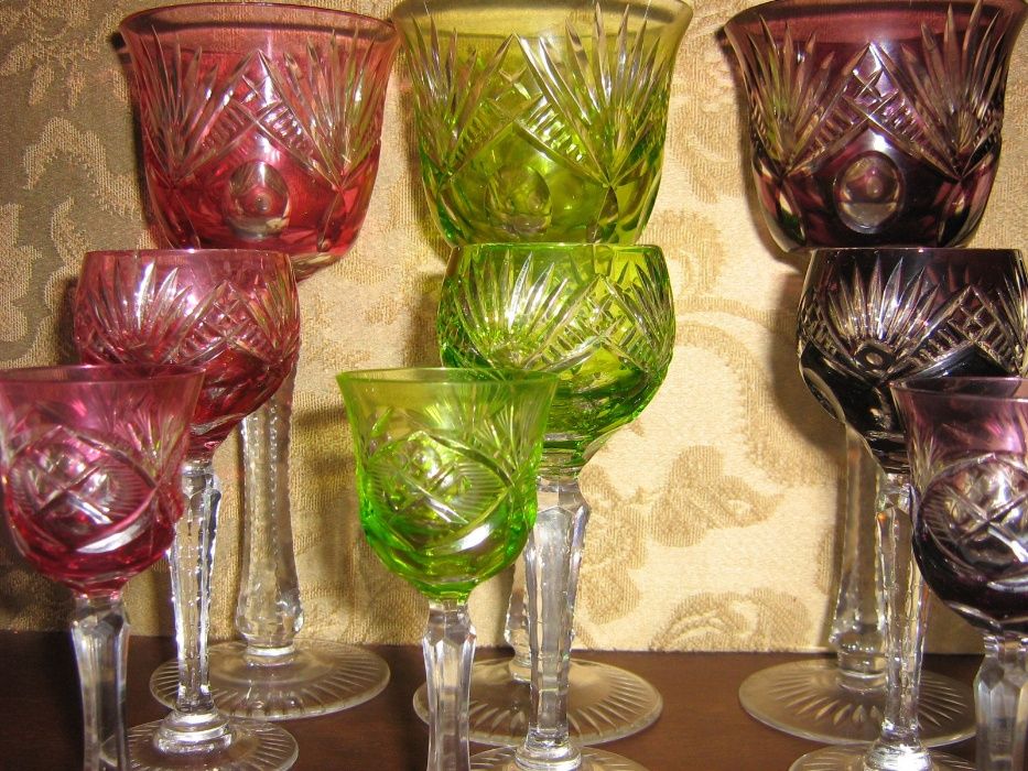 Serviço de 18 copos Cristal Boémia