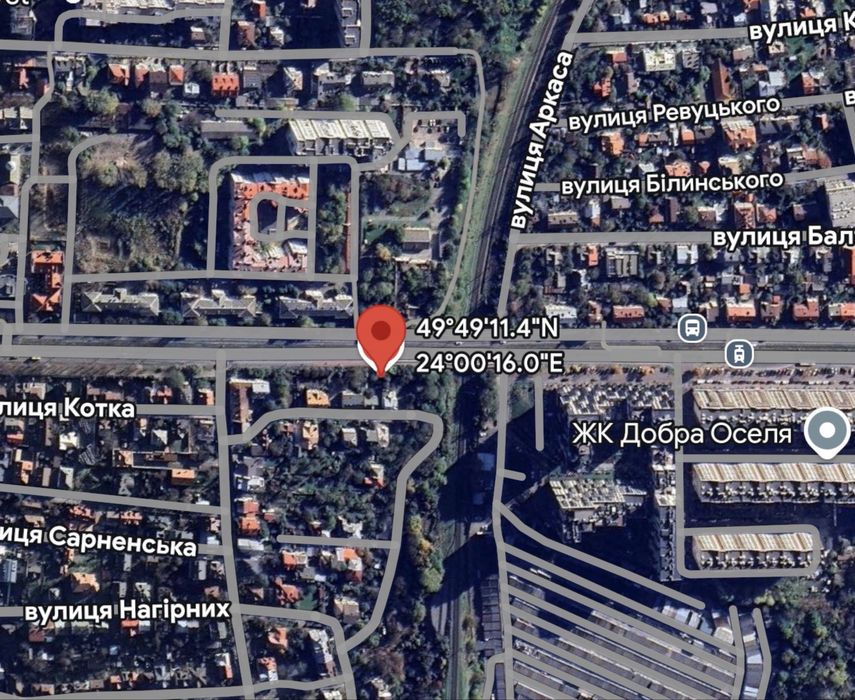 Зовнішня реклама на скролі у Львові, вул. Княгині Ольги